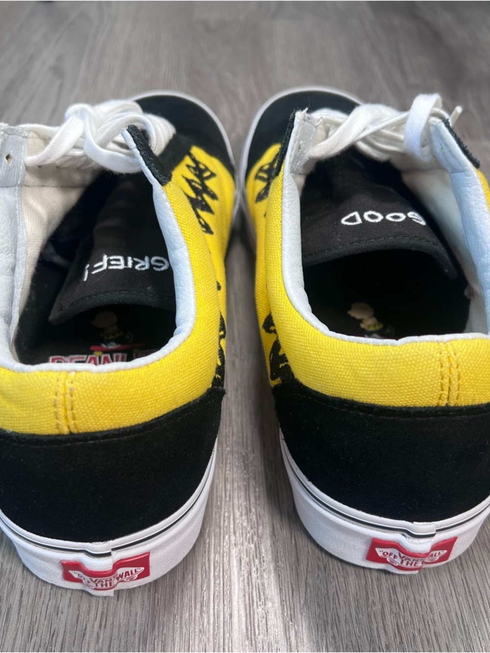 Vans x Peanuts Old Skool Charlie Brown Limited Edition Shoes Mens 13 Good Grief - Picture 6 of 9